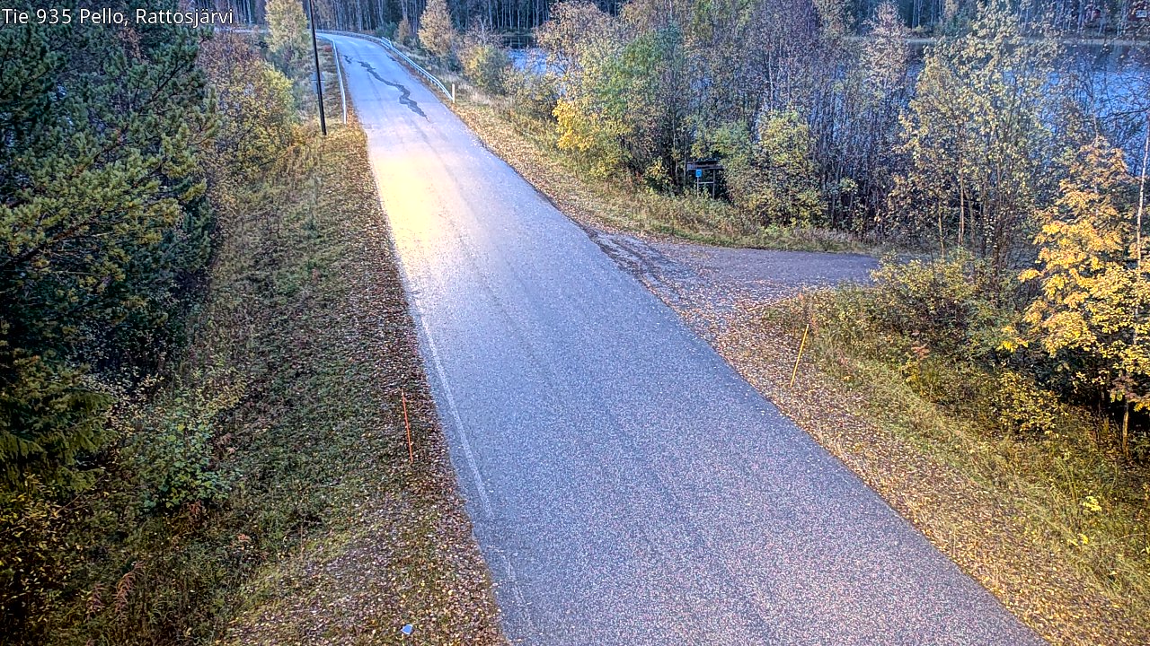 Kelikamerat Kuva Tie 935 Rattosjärvi, Pello, Lappi