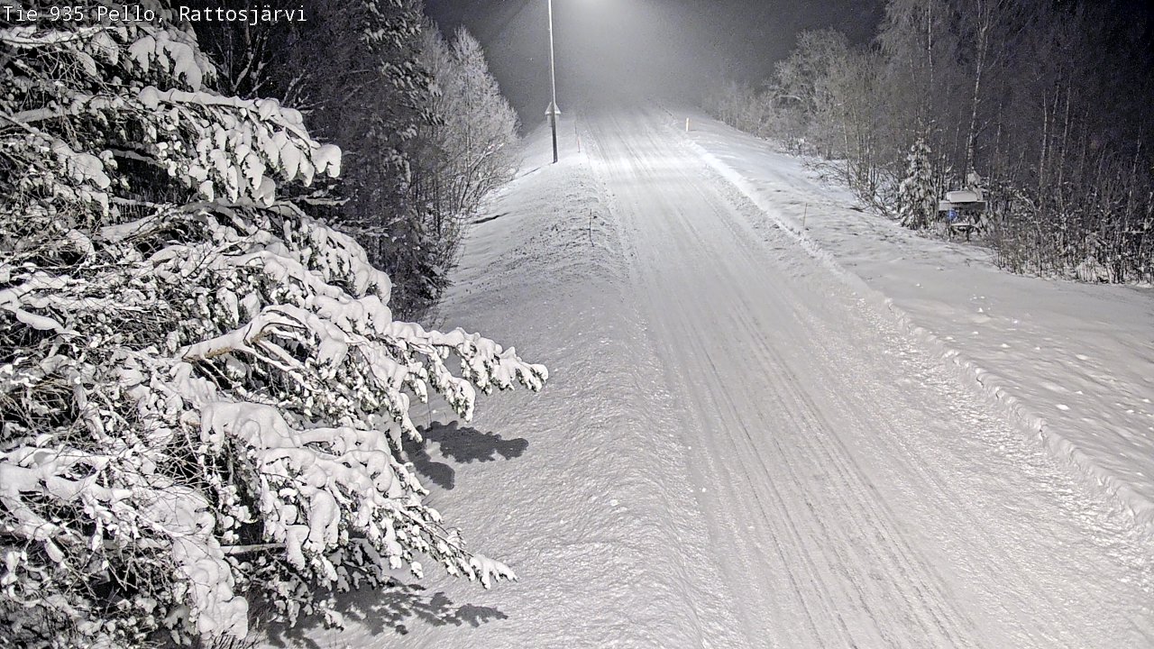 Weather Camera Image Road 935 Rattosjärvi, Pello, Lappi