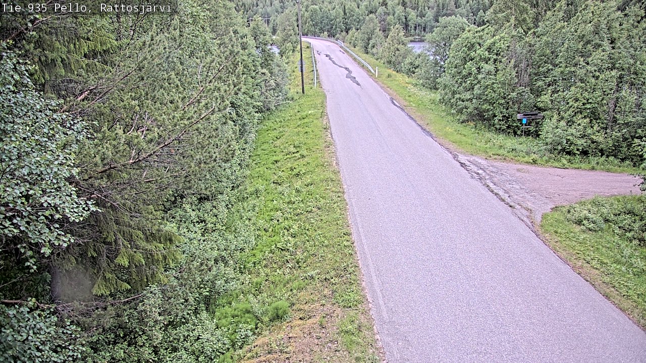 Kelikamerat Kuva Tie 935 Rattosjärvi, Pello, Lappi