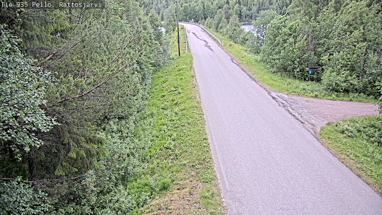 Kelikamerat Kuva Tie 935 Rattosjärvi, Pello, Lappi