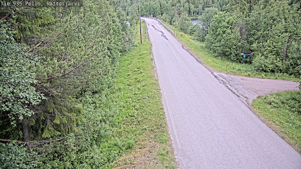 Kelikamerat Kuva Tie 935 Rattosjärvi, Pello, Lappi