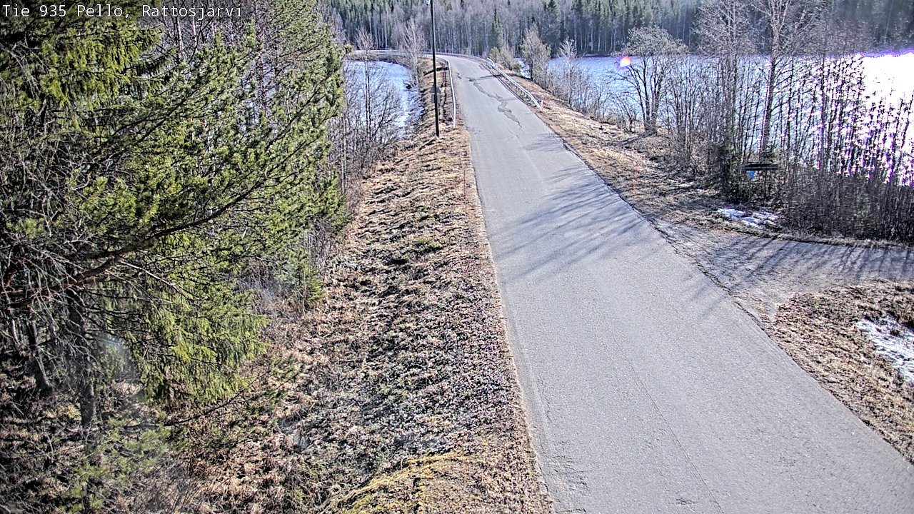 Weather Camera Image Road 935 Rattosjärvi, Pello, Lappi