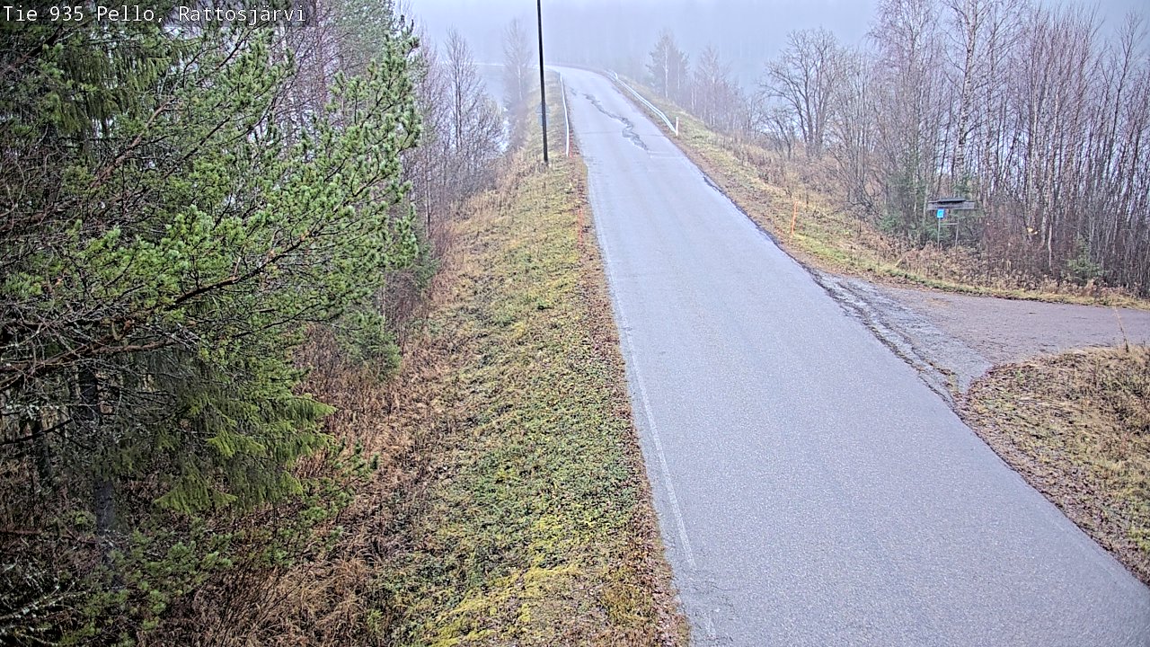 Kelikamerat Kuva Tie 935 Rattosjärvi, Pello, Lappi