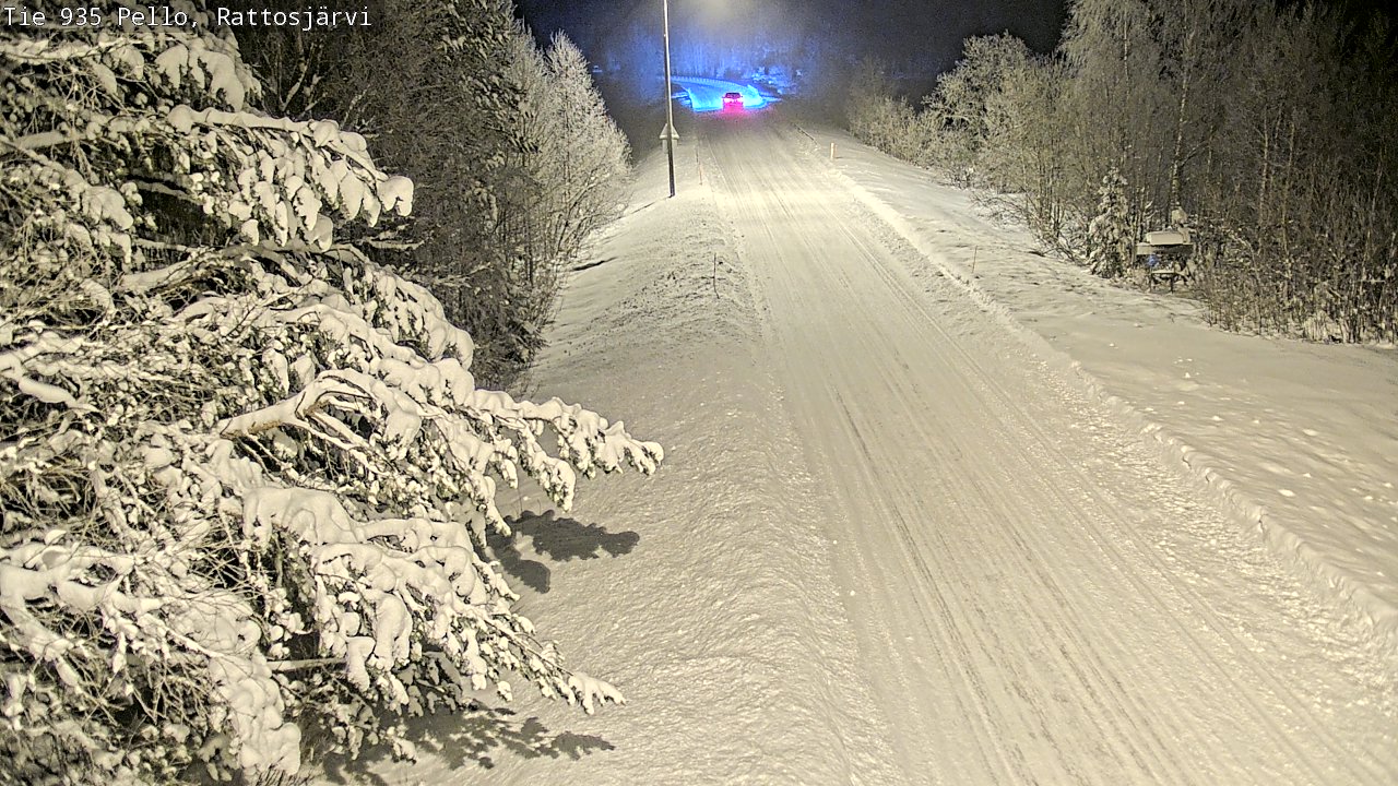 Weather Camera Image Road 935 Rattosjärvi, Pello, Lappi