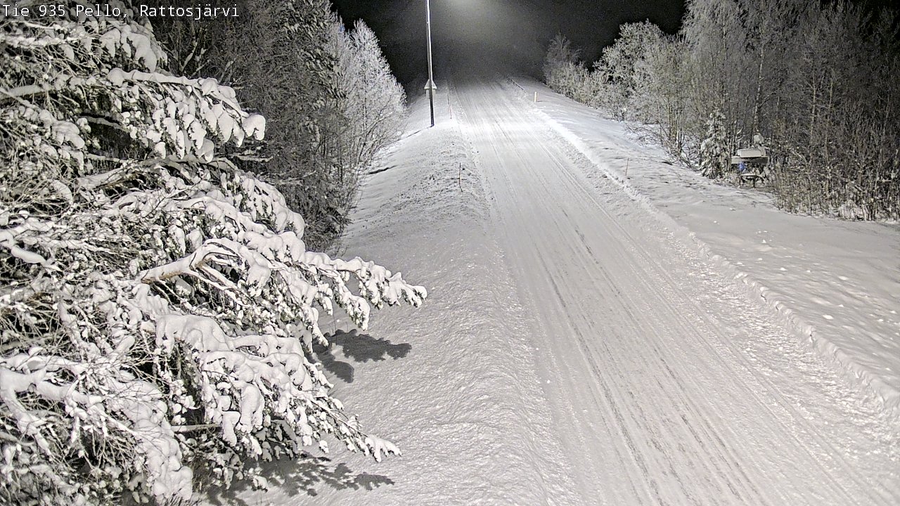 Weather Camera Image Road 935 Rattosjärvi, Pello, Lappi