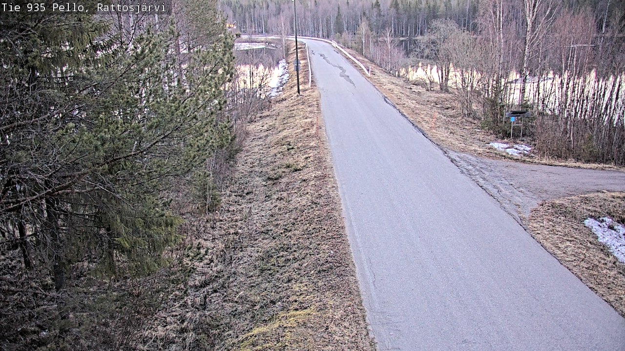 Weather Camera Image Road 935 Rattosjärvi, Pello, Lappi