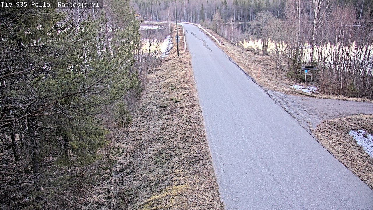 Weather Camera Image Road 935 Rattosjärvi, Pello, Lappi