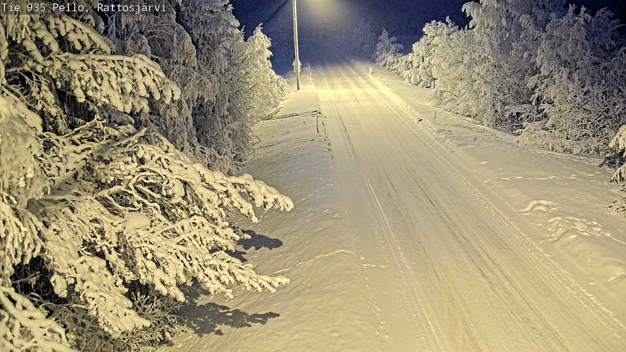 Kelikamerat Kuva Tie 935 Rattosjärvi, Pello, Lappi