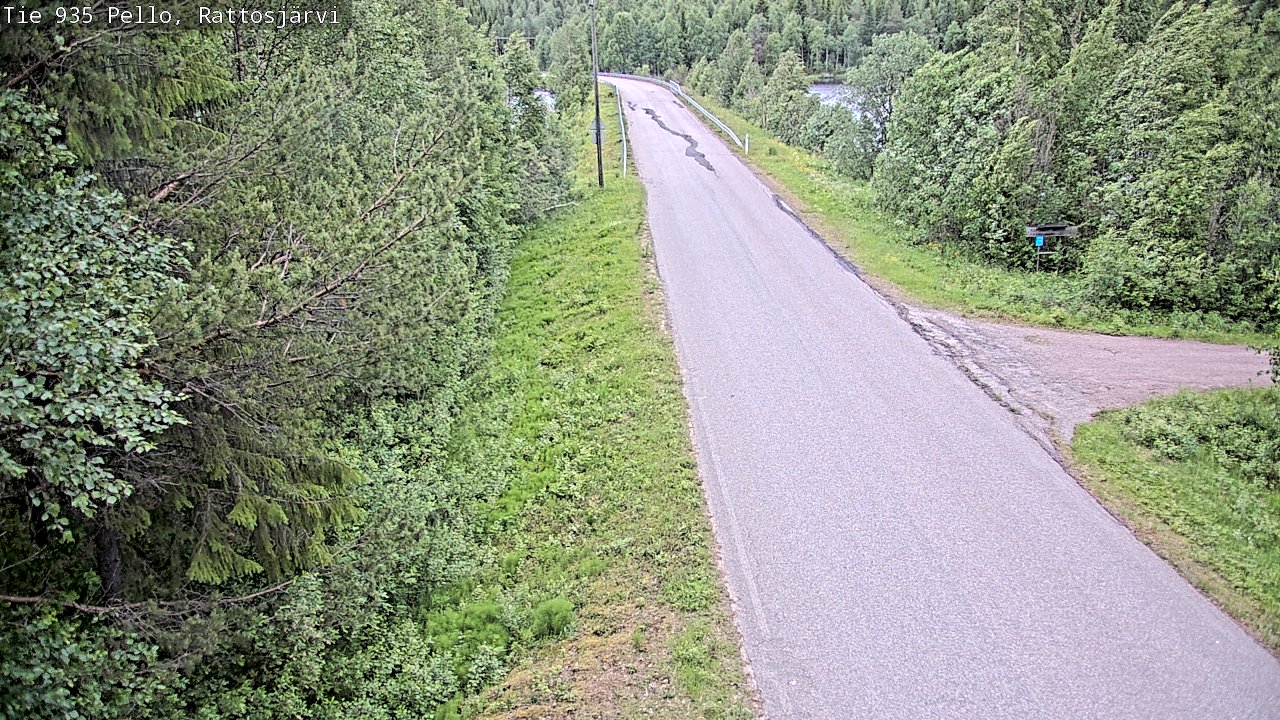 Kelikamerat Kuva Tie 935 Rattosjärvi, Pello, Lappi
