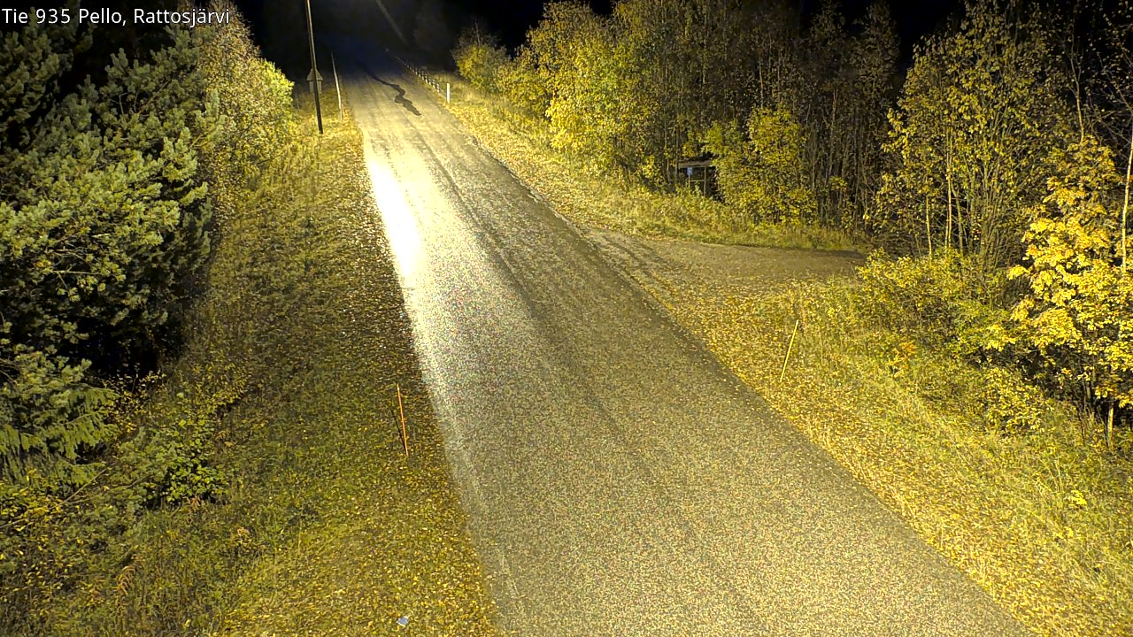 Kelikamerat Kuva Tie 935 Rattosjärvi, Pello, Lappi