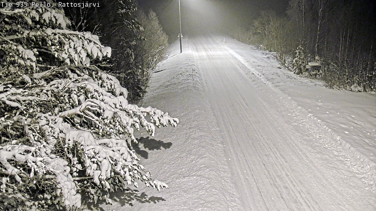 Weather Camera Image Road 935 Rattosjärvi, Pello, Lappi