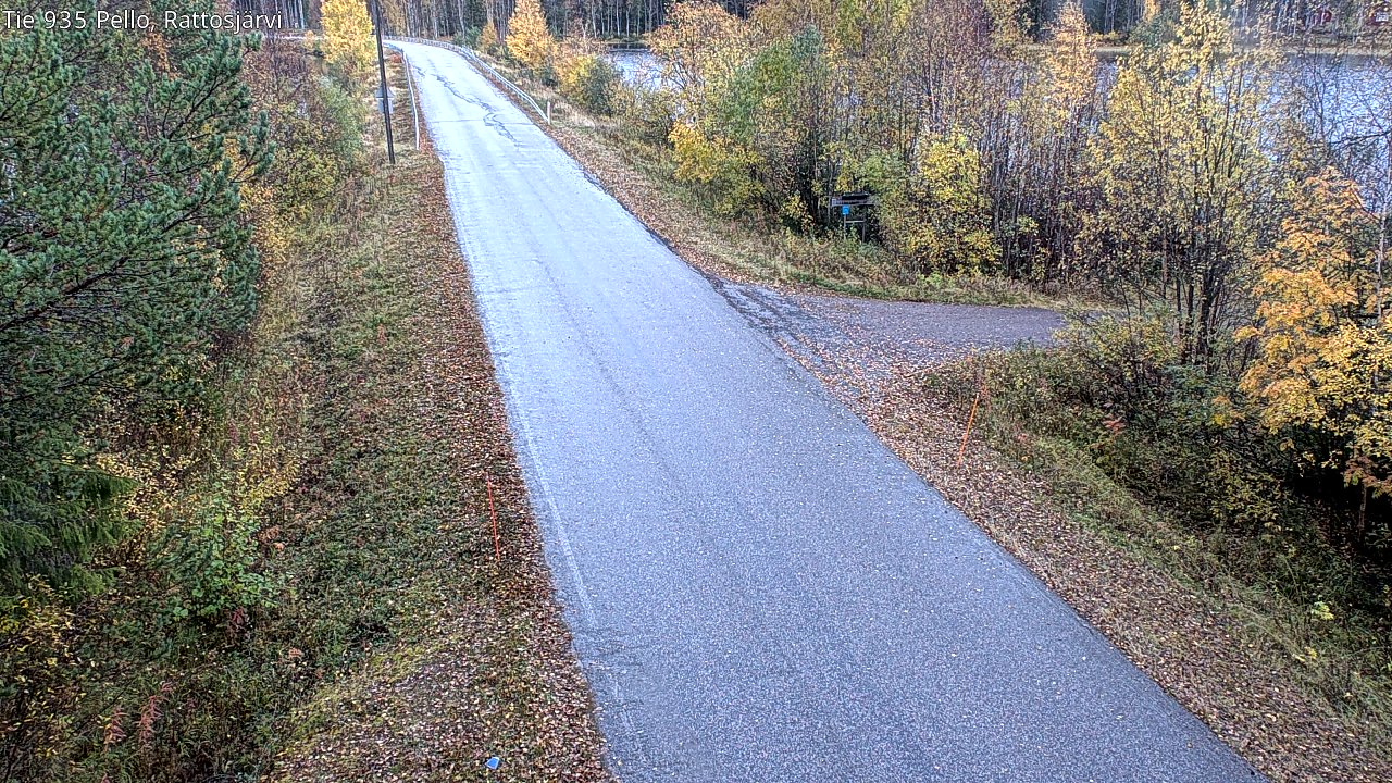 Kelikamerat Kuva Tie 935 Rattosjärvi, Pello, Lappi