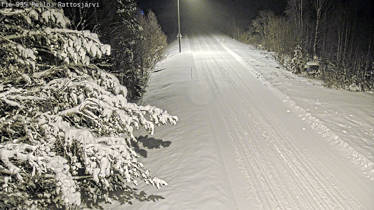 Weather Camera Image Road 935 Rattosjärvi, Pello, Lappi