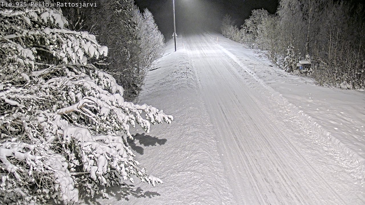 Weather Camera Image Road 935 Rattosjärvi, Pello, Lappi