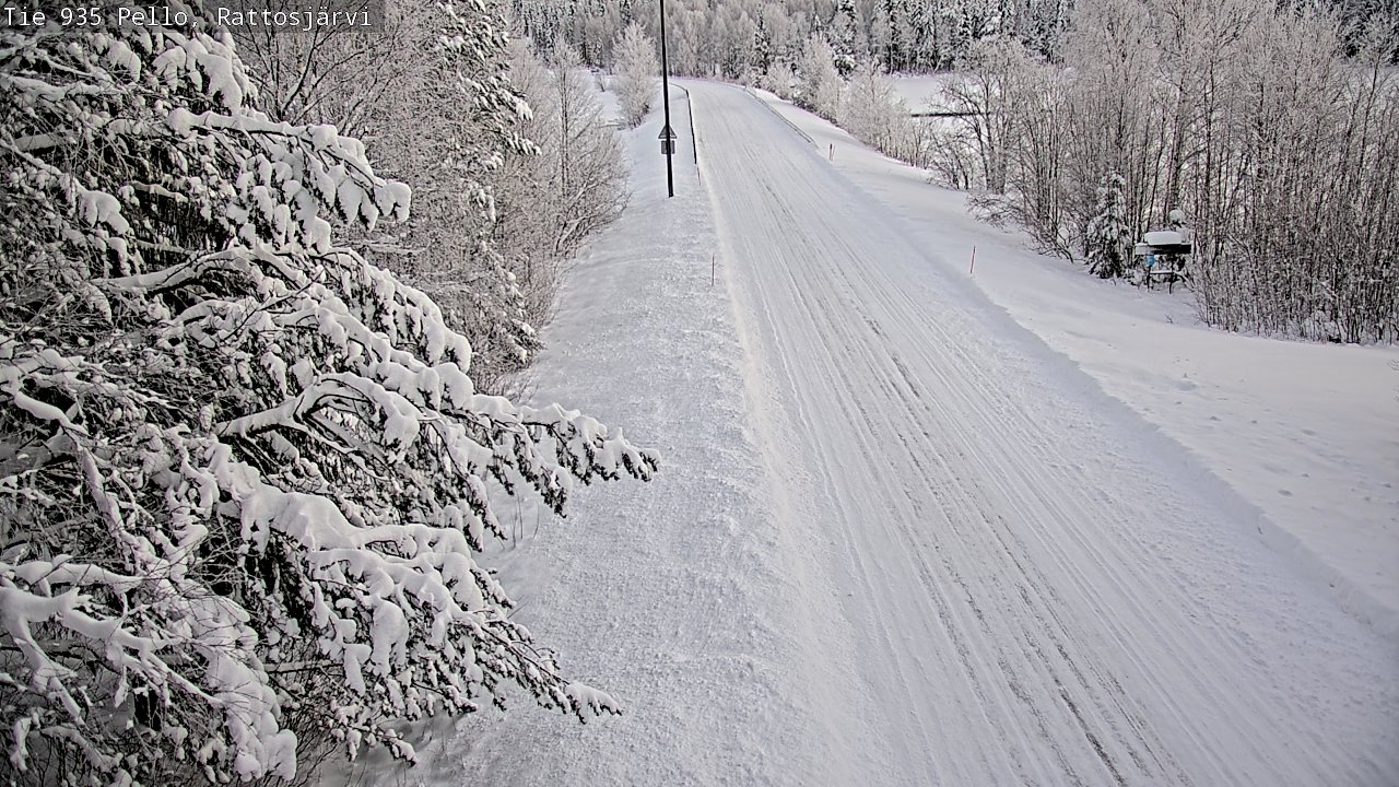 Weather Camera Image Road 935 Rattosjärvi, Pello, Lappi