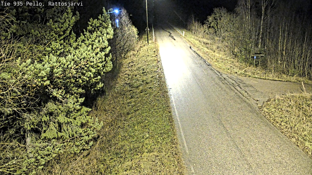 Kelikamerat Kuva Tie 935 Rattosjärvi, Pello, Lappi