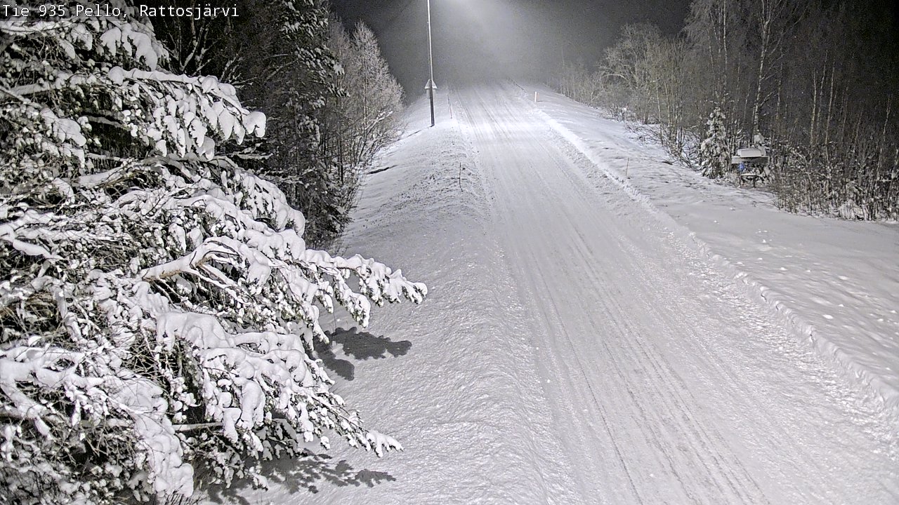 Weather Camera Image Road 935 Rattosjärvi, Pello, Lappi