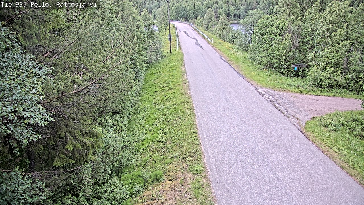 Kelikamerat Kuva Tie 935 Rattosjärvi, Pello, Lappi