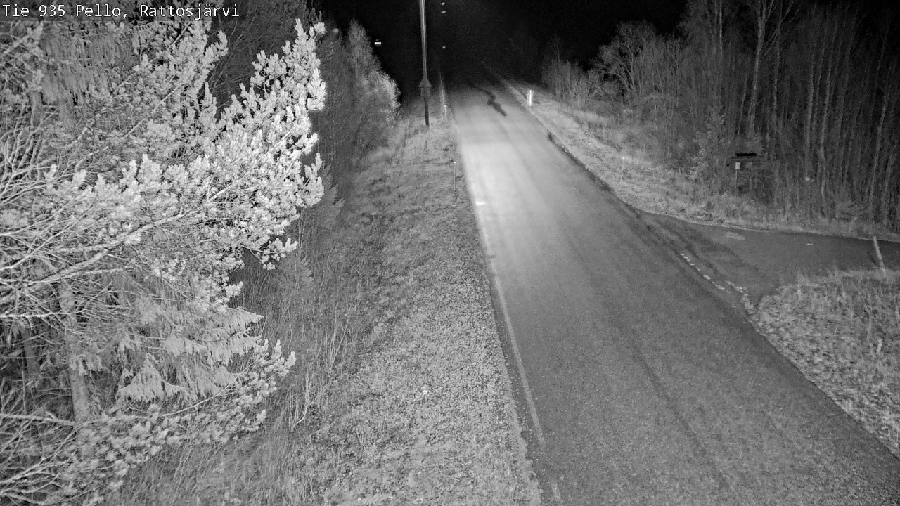 Kelikamerat Kuva Tie 935 Rattosjärvi, Pello, Lappi