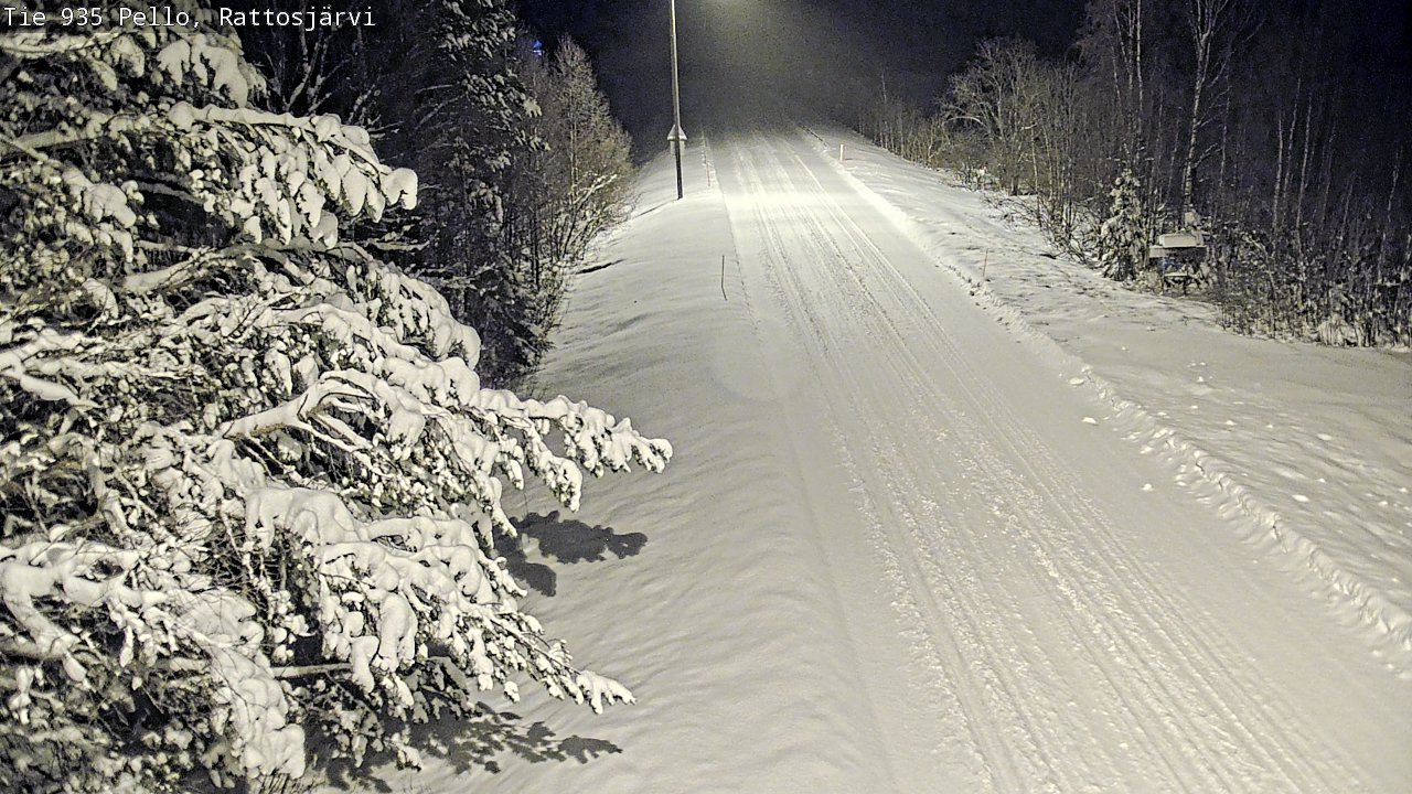 Weather Camera Image Road 935 Rattosjärvi, Pello, Lappi