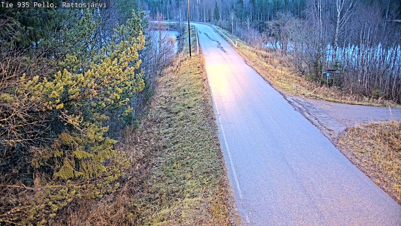 Kelikamerat Kuva Tie 935 Rattosjärvi, Pello, Lappi