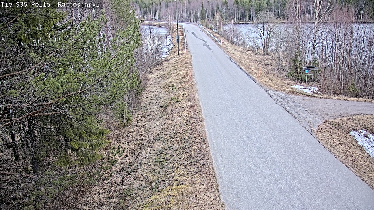 Weather Camera Image Road 935 Rattosjärvi, Pello, Lappi