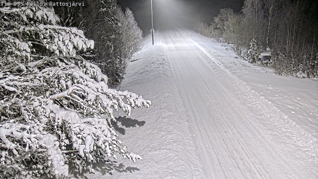 Weather Camera Image Road 935 Rattosjärvi, Pello, Lappi