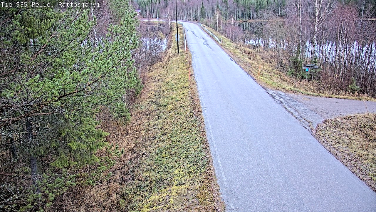 Kelikamerat Kuva Tie 935 Rattosjärvi, Pello, Lappi