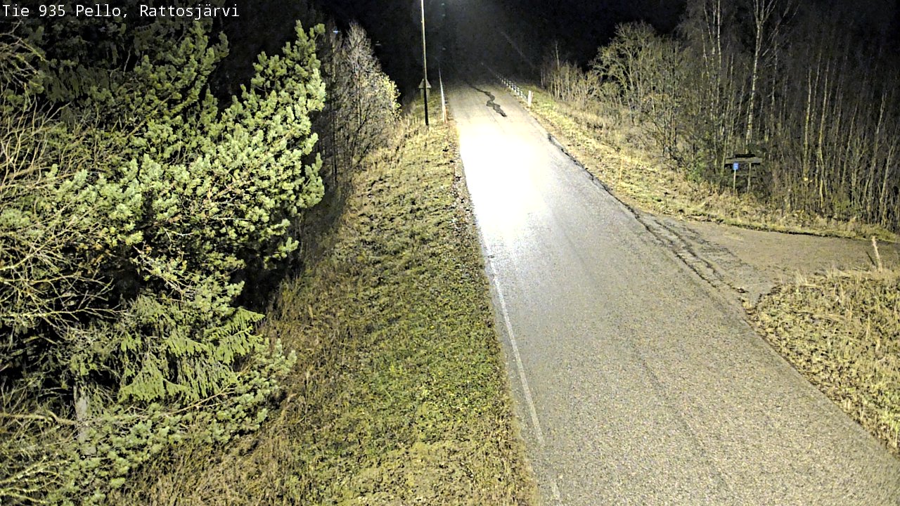 Kelikamerat Kuva Tie 935 Rattosjärvi, Pello, Lappi