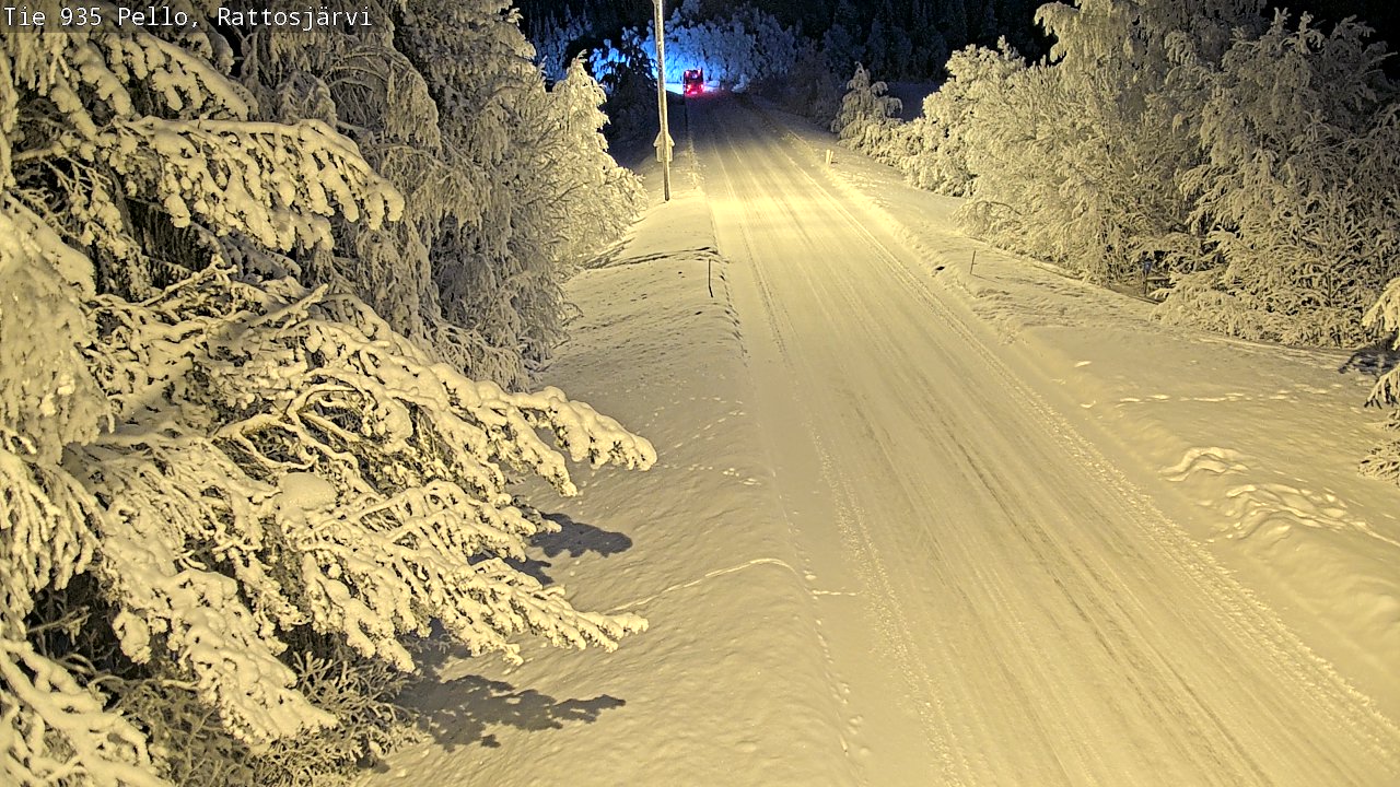 Kelikamerat Kuva Tie 935 Rattosjärvi, Pello, Lappi