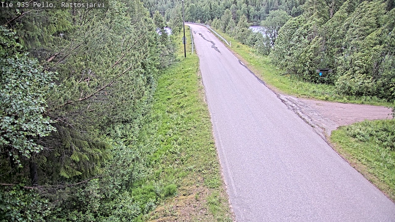 Kelikamerat Kuva Tie 935 Rattosjärvi, Pello, Lappi