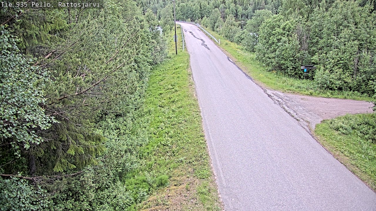 Kelikamerat Kuva Tie 935 Rattosjärvi, Pello, Lappi