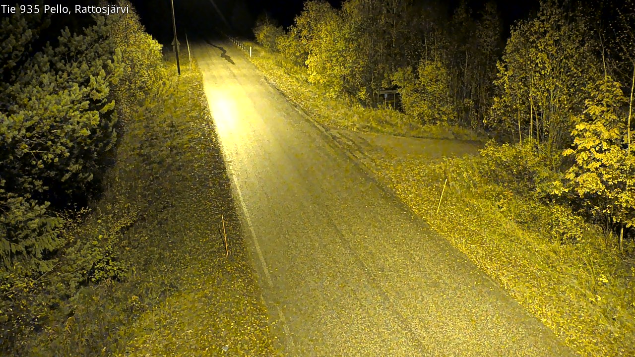 Kelikamerat Kuva Tie 935 Rattosjärvi, Pello, Lappi