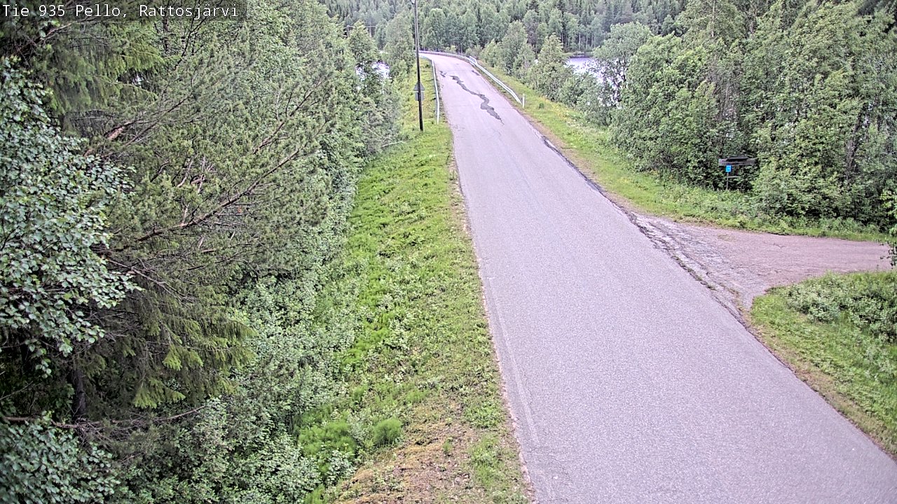 Kelikamerat Kuva Tie 935 Rattosjärvi, Pello, Lappi