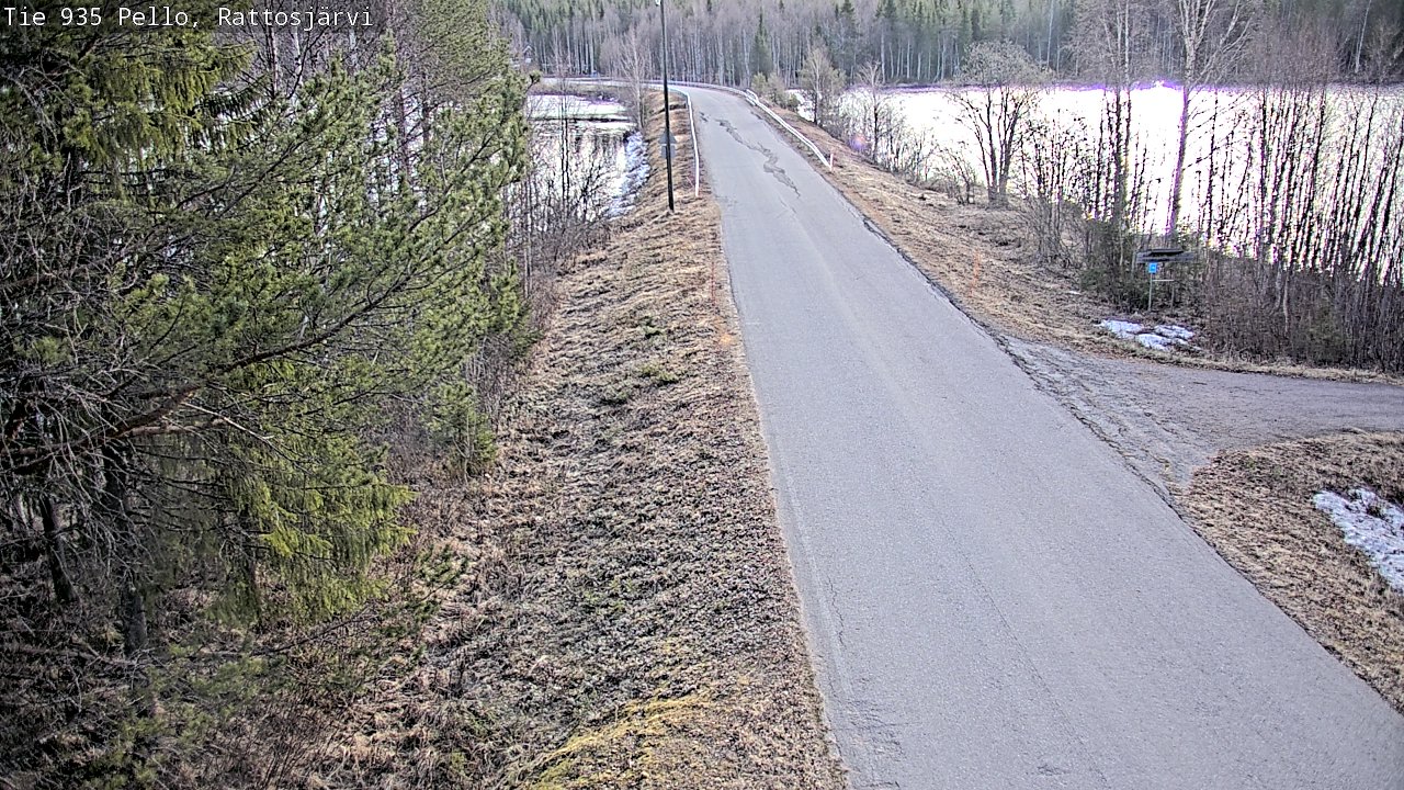 Weather Camera Image Road 935 Rattosjärvi, Pello, Lappi