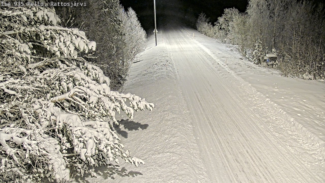 Weather Camera Image Road 935 Rattosjärvi, Pello, Lappi