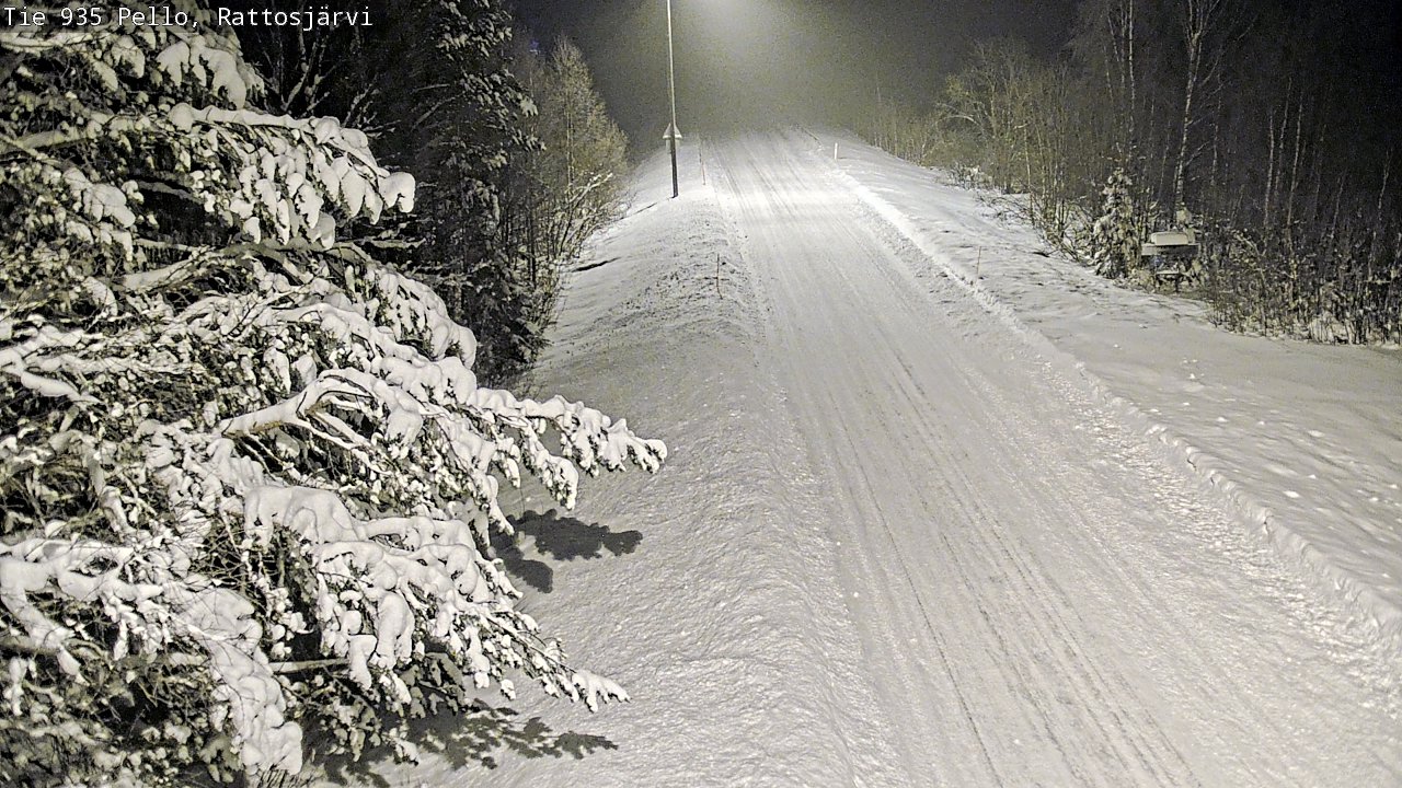 Weather Camera Image Road 935 Rattosjärvi, Pello, Lappi