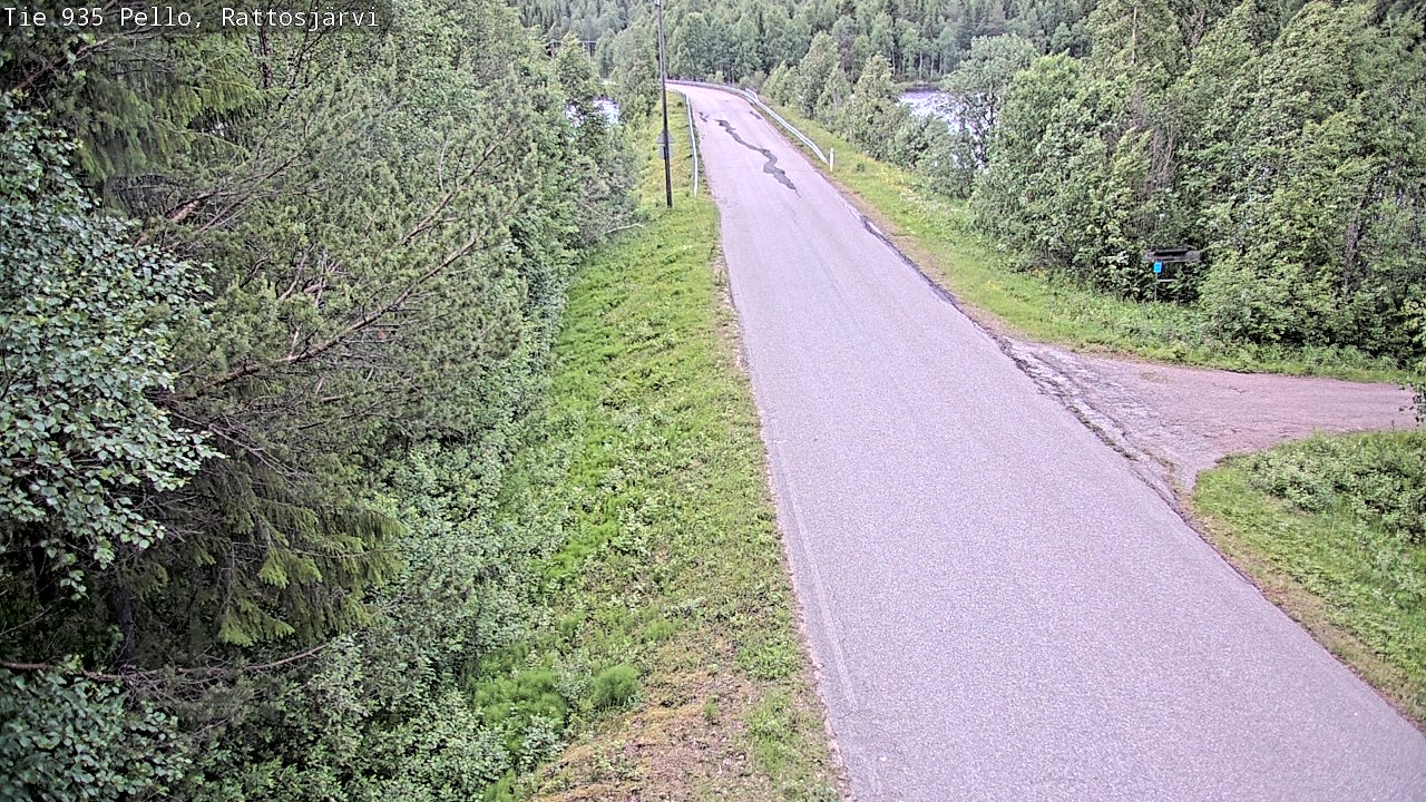 Kelikamerat Kuva Tie 935 Rattosjärvi, Pello, Lappi