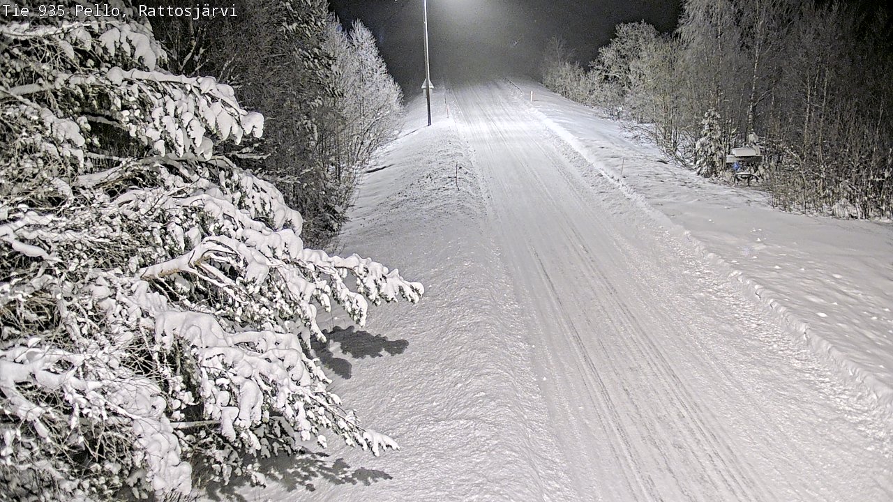 Weather Camera Image Road 935 Rattosjärvi, Pello, Lappi