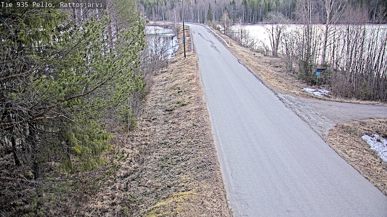 Weather Camera Image Road 935 Rattosjärvi, Pello, Lappi