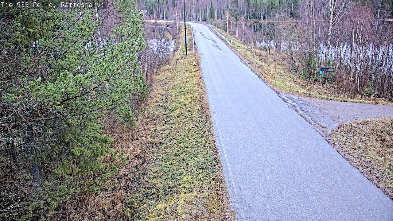 Kelikamerat Kuva Tie 935 Rattosjärvi, Pello, Lappi