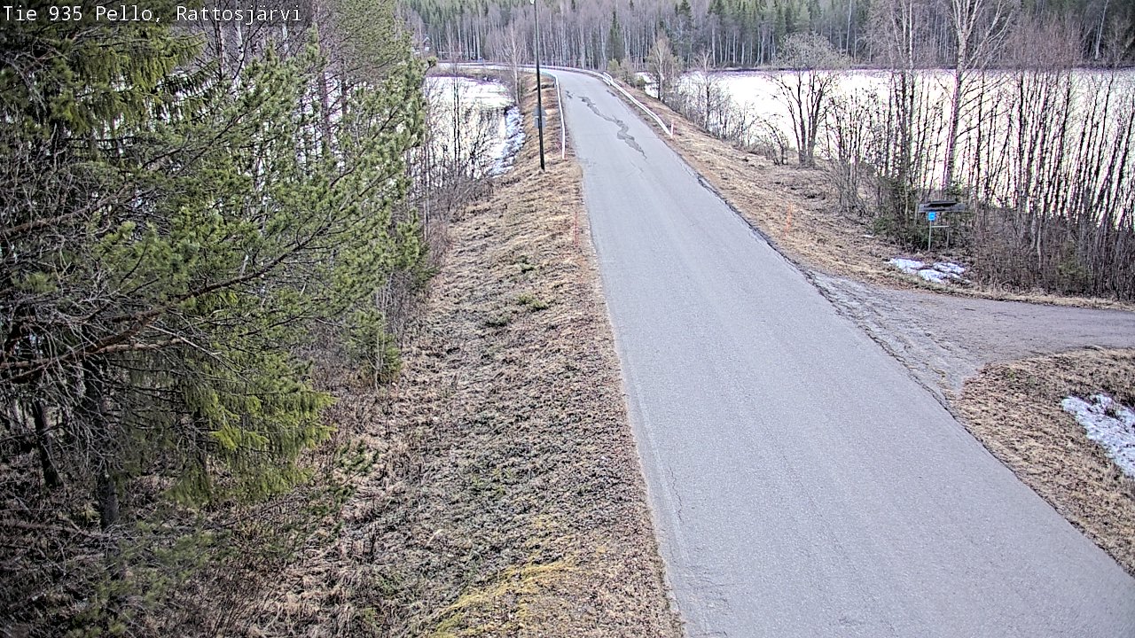 Weather Camera Image Road 935 Rattosjärvi, Pello, Lappi