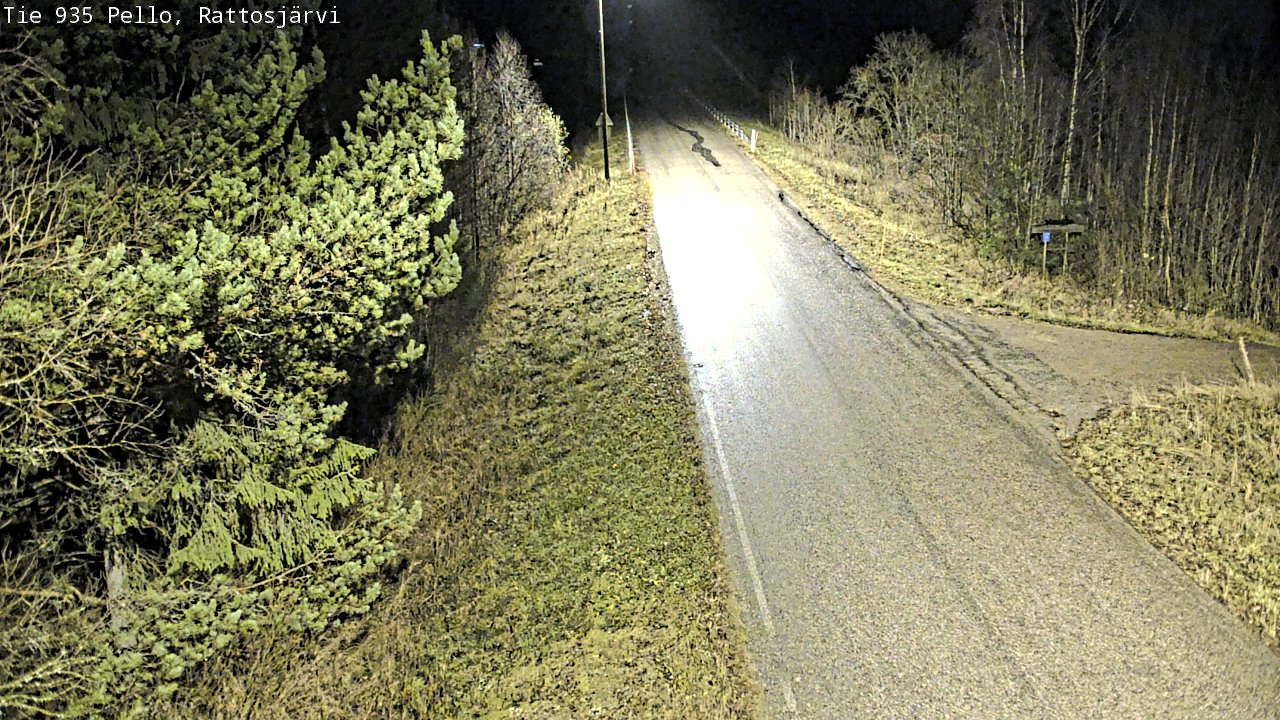 Kelikamerat Kuva Tie 935 Rattosjärvi, Pello, Lappi