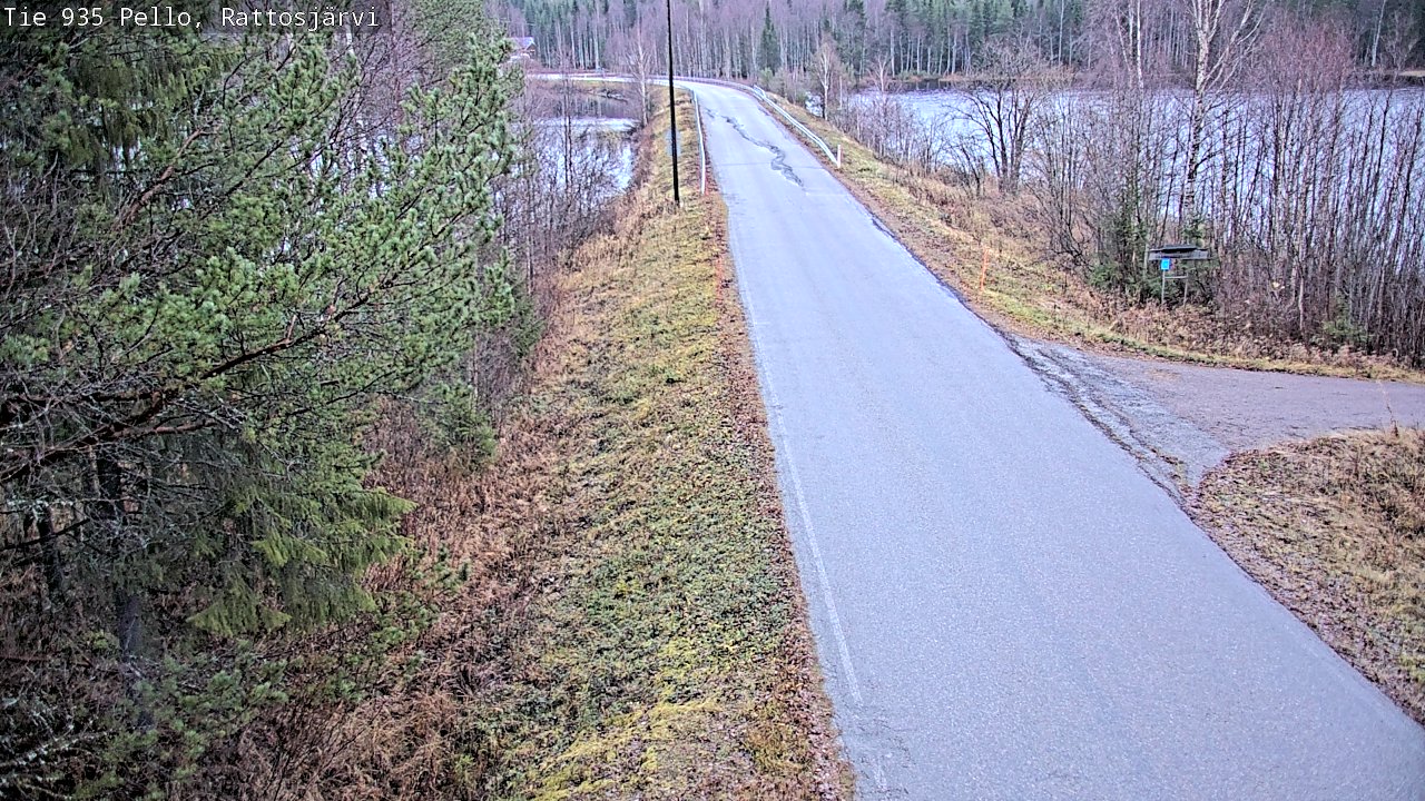 Kelikamerat Kuva Tie 935 Rattosjärvi, Pello, Lappi