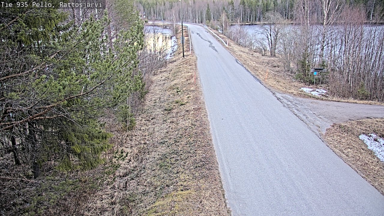 Weather Camera Image Road 935 Rattosjärvi, Pello, Lappi