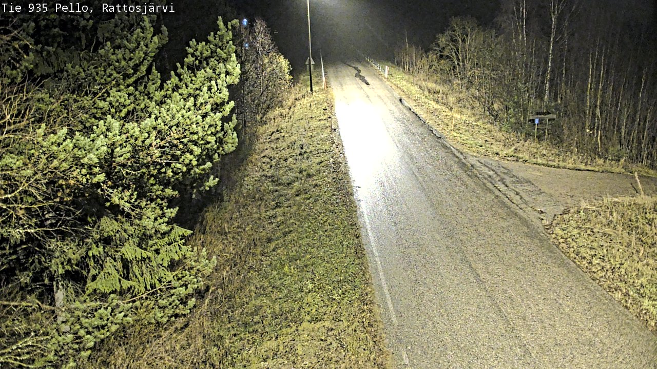 Kelikamerat Kuva Tie 935 Rattosjärvi, Pello, Lappi