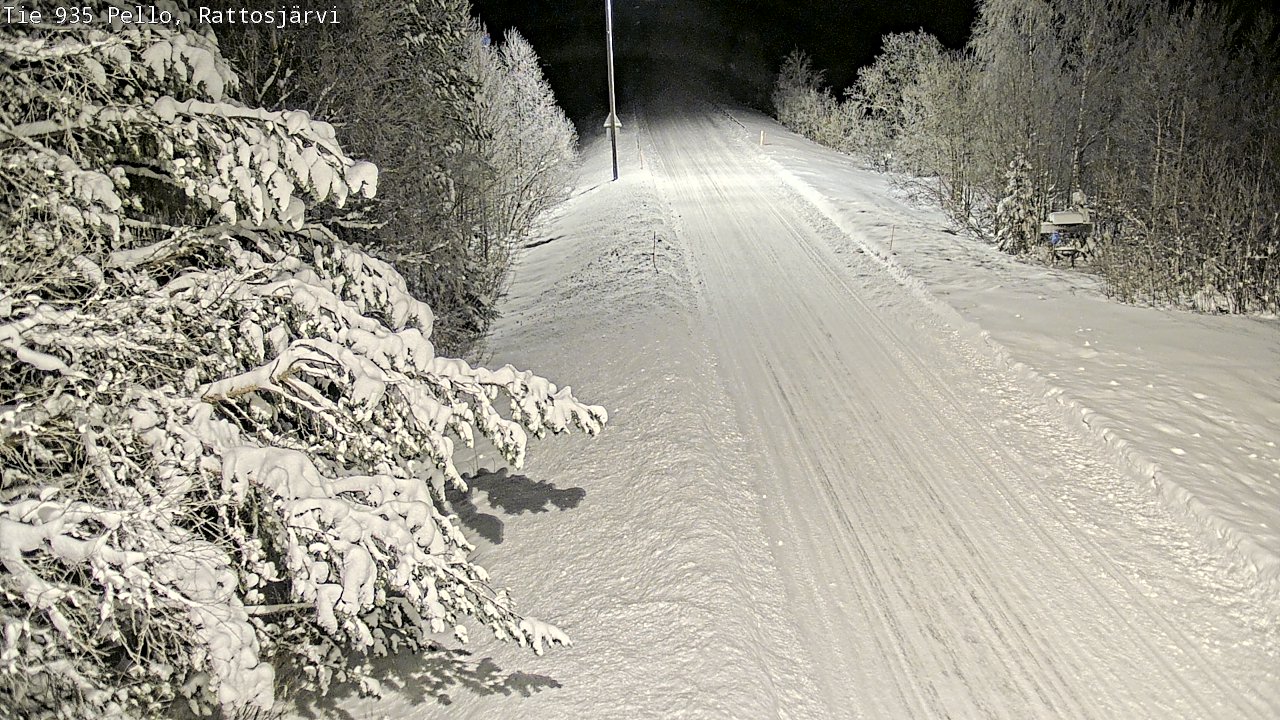 Weather Camera Image Road 935 Rattosjärvi, Pello, Lappi