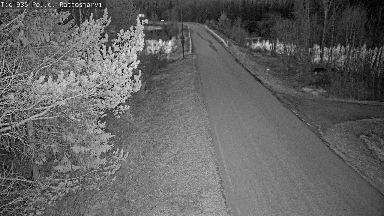 Weather Camera Image Road 935 Rattosjärvi, Pello, Lappi