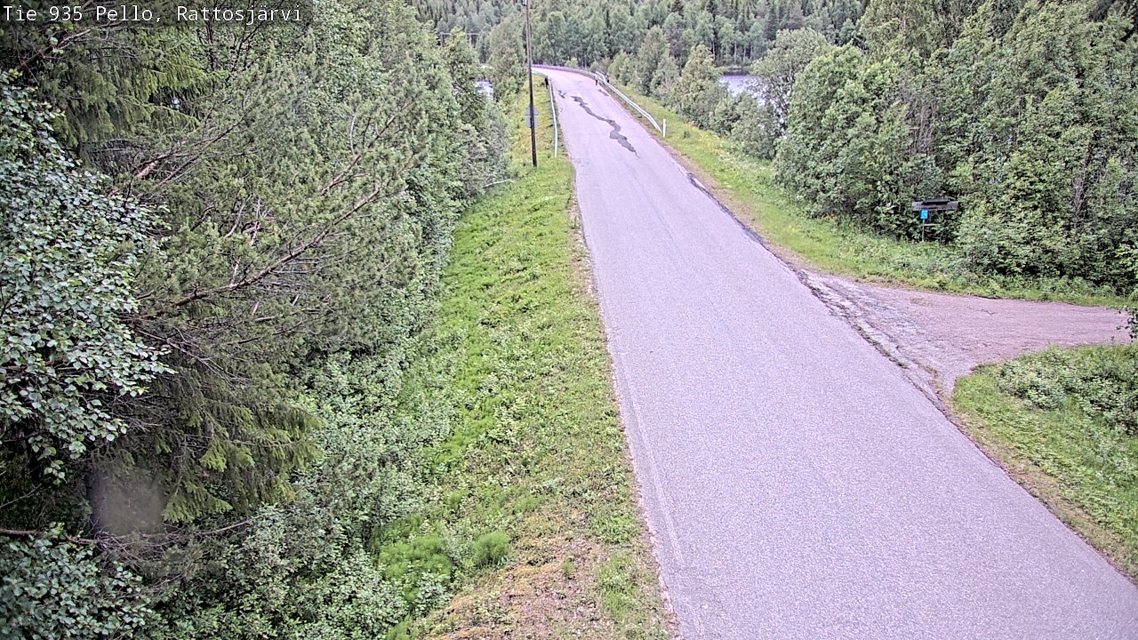 Kelikamerat Kuva Tie 935 Rattosjärvi, Pello, Lappi