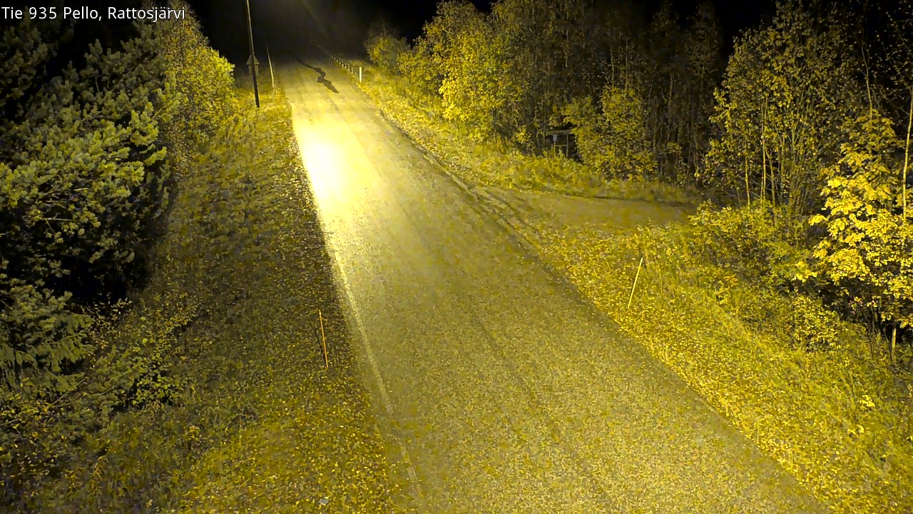 Kelikamerat Kuva Tie 935 Rattosjärvi, Pello, Lappi